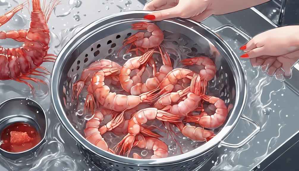 cooking raw shrimp safely