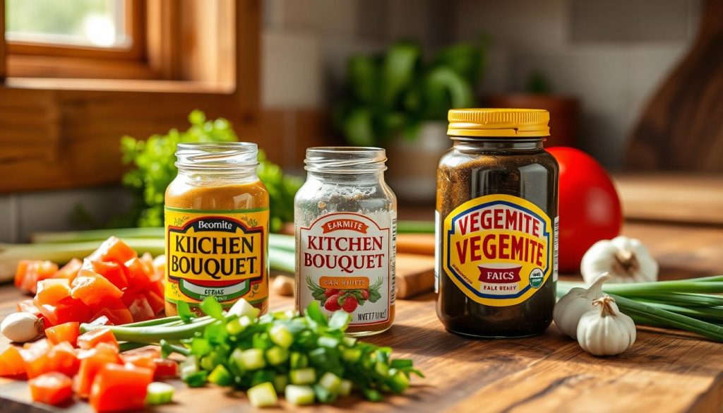 Kitchen Bouquet and Vegemite flavors as Maggi substitutes