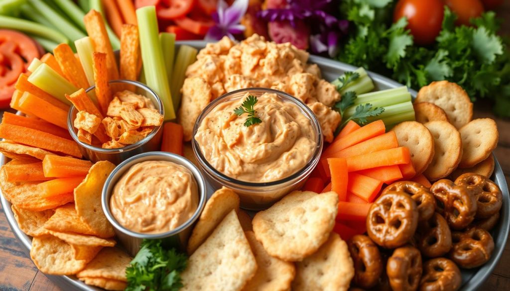 dipping options for buffalo chicken dip