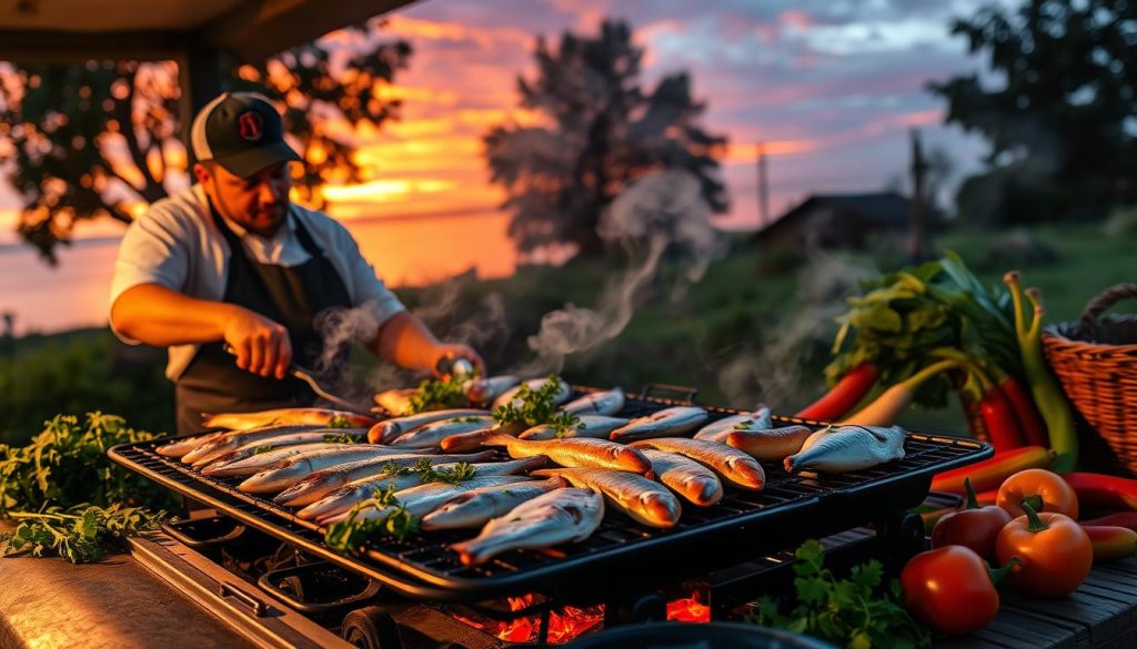 grilling fish