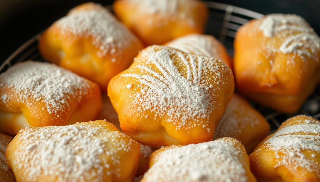 air frying beignets