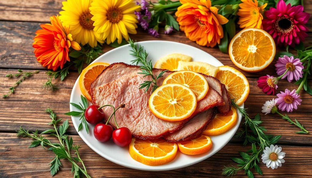 fruits enhancing ham steak dishes