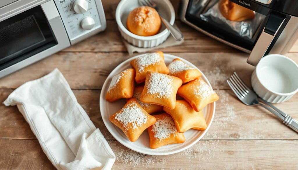 reheating methods overview for beignets